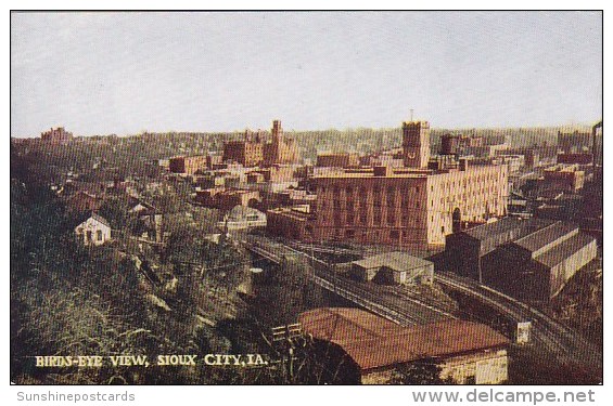 Birds Eye View Sioux City Iowa - Sioux City