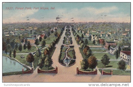 Forest Park Fort Wayne Indiana 1912 - Fort Wayne