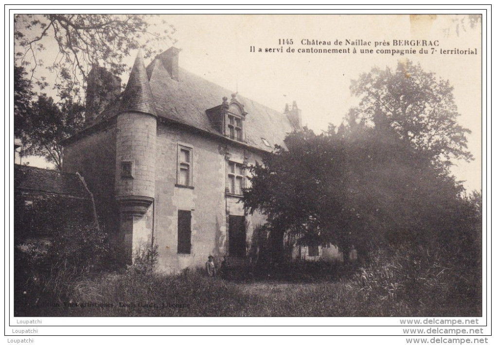 CHATEAU DE NAILLAC PRES BERGERAC - Autres & Non Classés