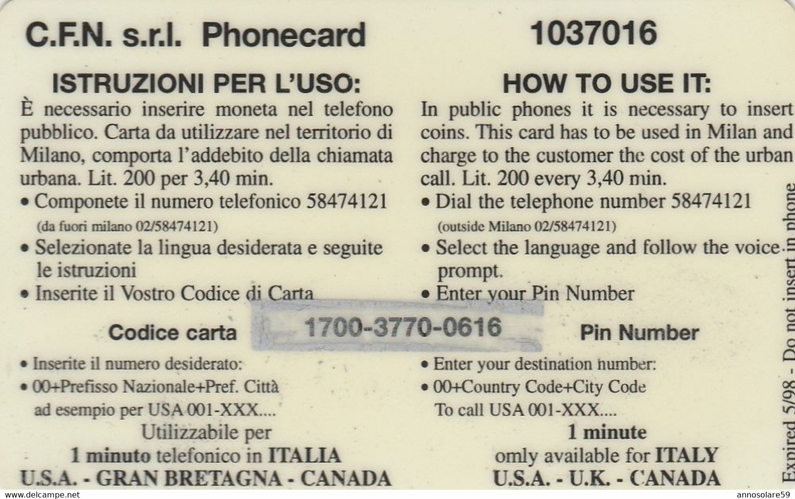 CARTA TELEFONICA INTERNAZIONALE PHONECARD - MONDIALI DI CALCIO 1998 IN FRANCIA "FRANCIA / ARGENTINA - LEGGI - Sport