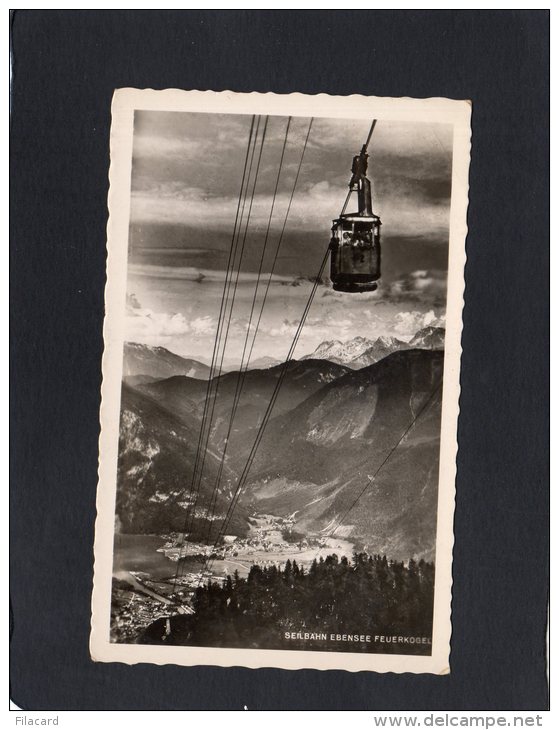 55332   Austria,  Seilbahn Ebensee  Feuerkogel,   VG  1955 - Gmunden