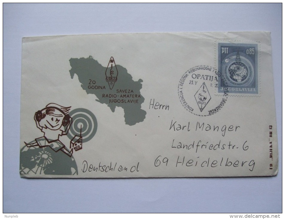 YUGOSLAVIA 1965 AMATEUR RADIO COVER - Lettres & Documents