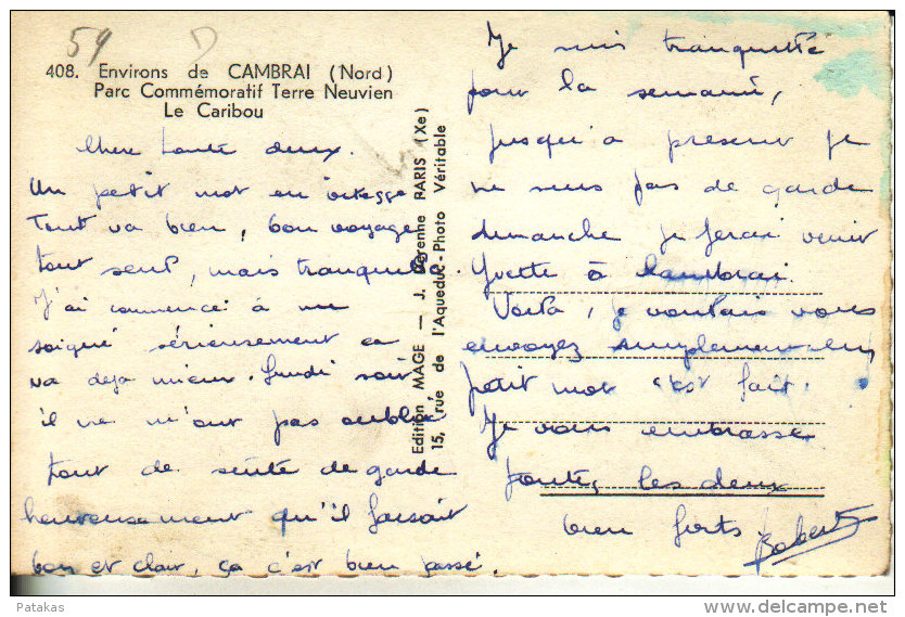 Beaumont-Hamel -le Caribou Du Parc Commémoratif Terre Neuvien - (a2903) - Other & Unclassified