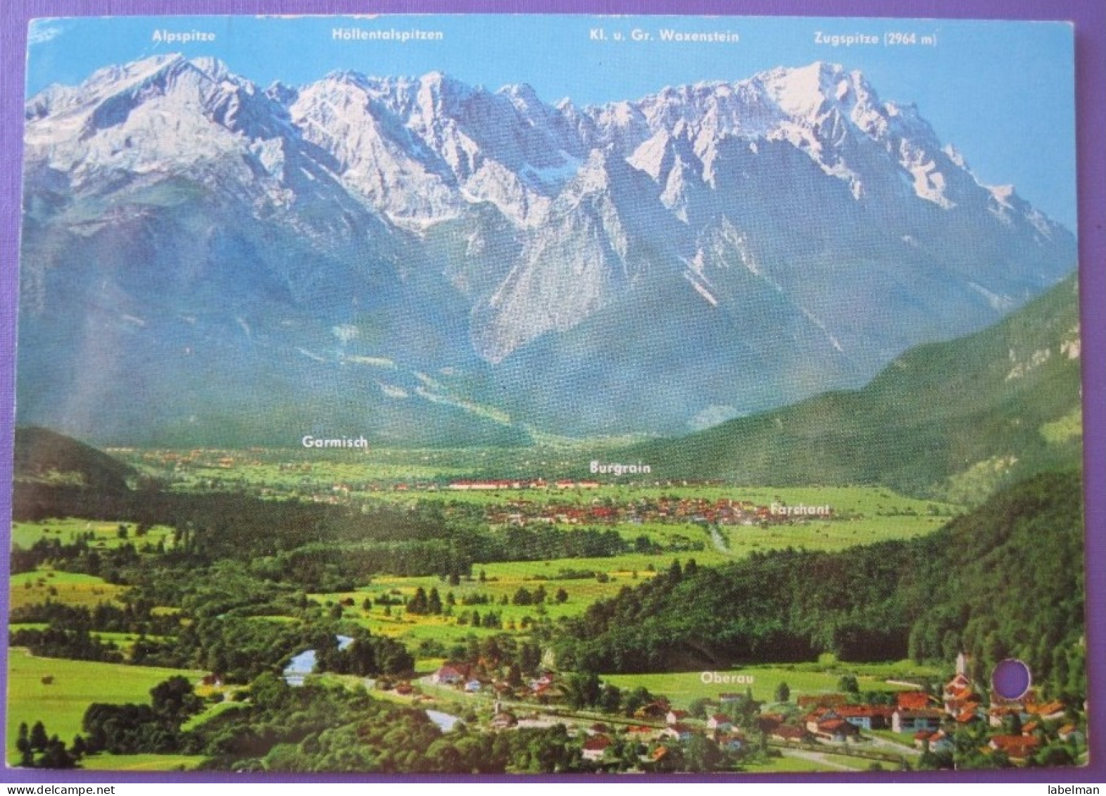 TAL DER LOISACH GARMISCH BAYERN GERMANY PICTURE MUSEUM EXPOSITION ADVERTISING DESIGN ORIGINAL PHOTO POST CARD PC STAMP - Erding