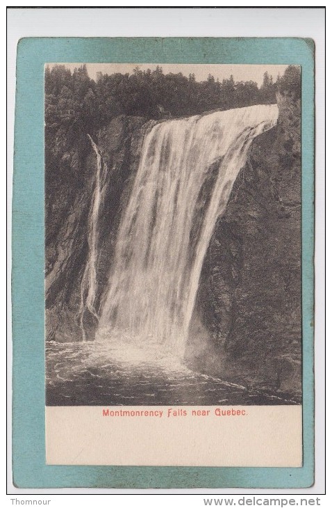 MONTMONRENCY  FALLS  NEAR  QUEBEC  -  BELLE  CARTE  - - Chutes Montmorency