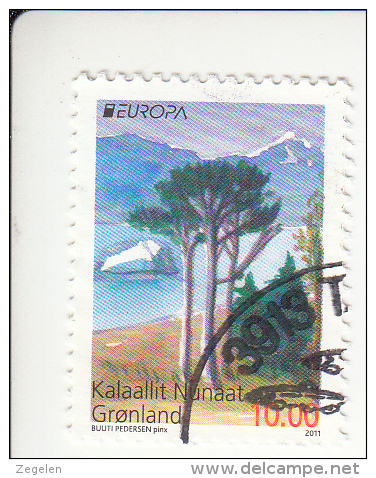 Groenland  Michel-kataloog 581 Gestempeld Tanding 12 3/4x13 1/4 - Used Stamps