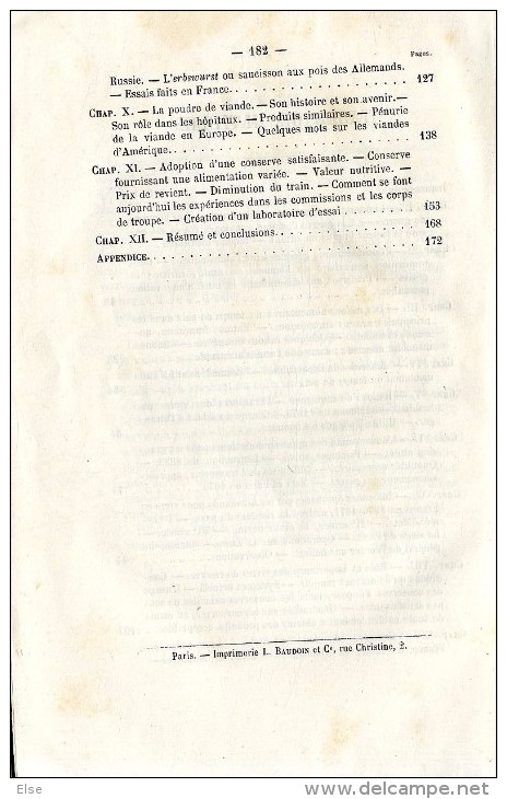 L ALIMENTATION DU SOLDAT   LEON KIRN   1885  -  185 PAGES - War 1914-18