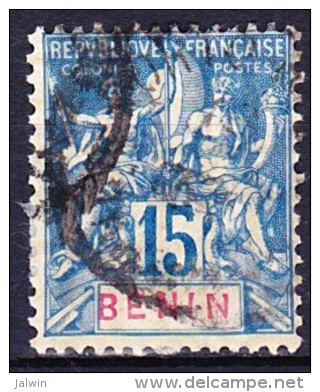 BENIN 1894 YT N° 38 Obl. (Avec Trace De Gomme Et Signé) - Usati