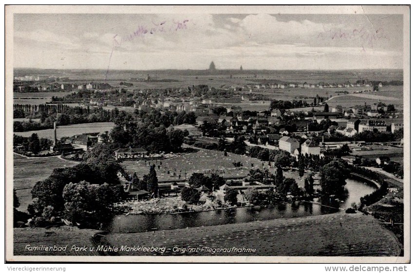 ! 1933 Alte Ansichtskarte Markkleeberg , Luftbild, Aero Express Leipzig, Nr. 6817 - Markkleeberg