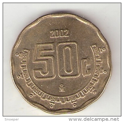 *mexico 50 Centavos 2002  Km 549  Unc - Mexique