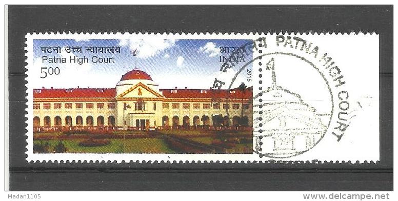 INDIA, 2015,  Patna High Court Centenary, Justice, Building, Architecture,  FIRST DAY CANCELLED - Used Stamps