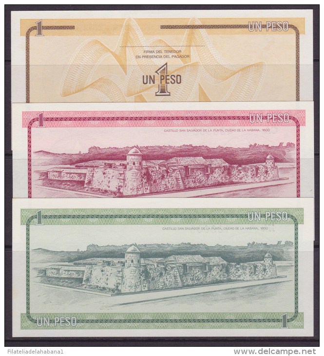 BK-SET-19 CUBA 1979-2006 BANCO NACIONAL UNC 1$ DIFERENTES TIPOS Y AÑOS. - Cuba