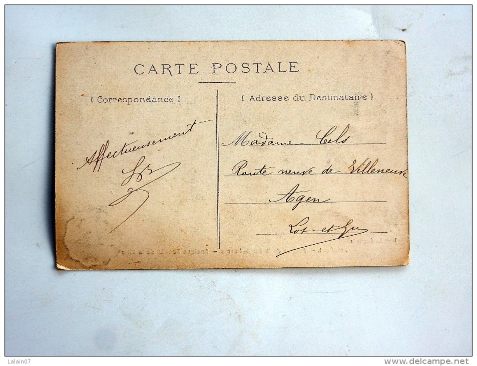 Carte Postale Ancienne : ASTAFFORT : Avenue De La Plate-Forme, Anciens Fossés De La Ville , Animé, En 1910 - Astaffort