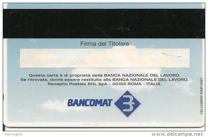 CARTE*-BANQUE-MAGNETIQUE-1999-BANQUE-ITALIE-BANQUE NATIONALE DEL LAVORO-TBE-RARE - Cartes Bancaires Jetables