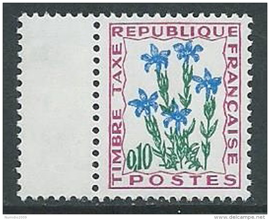 1964-71 FRANCIA SEGNATASSE FIORI 10 CENT MNH ** - G18 - 1960-.... Mint/hinged