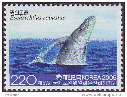 Sourth Korea 2005 57th Annual Meeting Waling Commission Ulsan Marine Mammals Sealife Sea Whale Animals Stamp MNH SC 2175 - Other & Unclassified