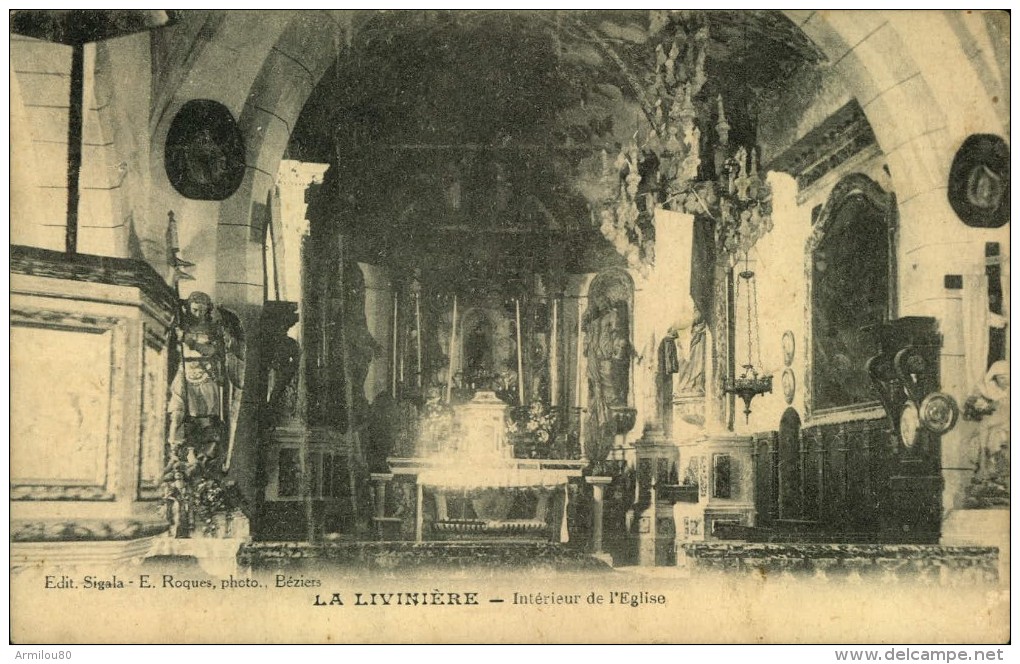 N°1027 MMM 65 LA LIVINIERE INTERIEUR DE L EGLISE - Other & Unclassified