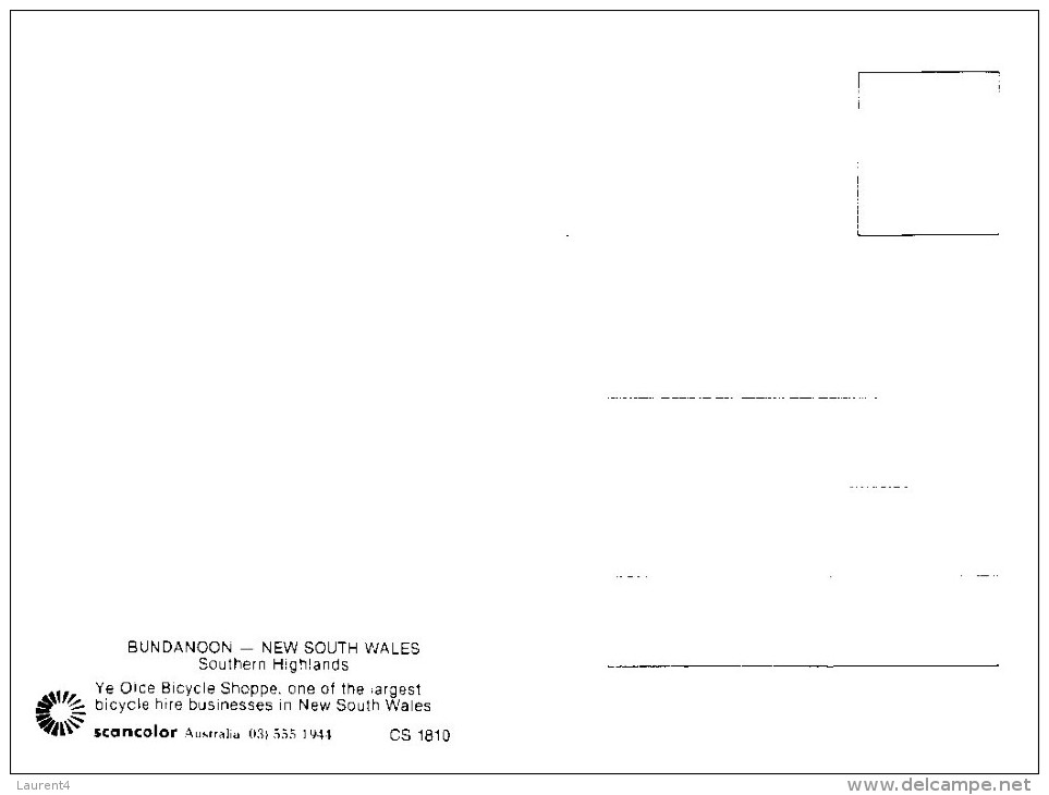 (PF 818) Australia - NSW - Bundanoon Olde Bicycle Shoppe  - Cycle - Vélo - Bicyclette - Altri & Non Classificati