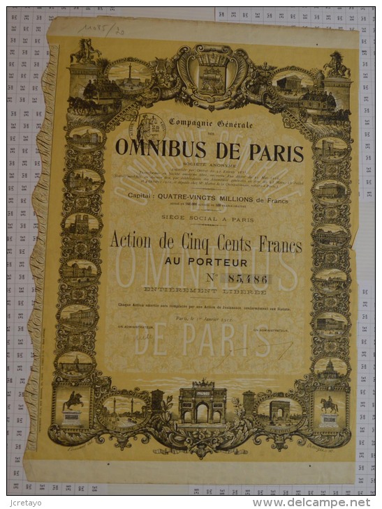Cie Générale Des Omnibus De Paris, Illustrée Par Peronard - Cars