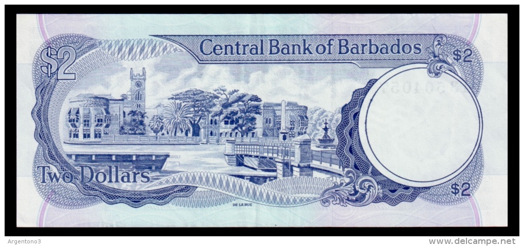 Barbados 2 Dollars 1993 P.42 XF+ - Barbades