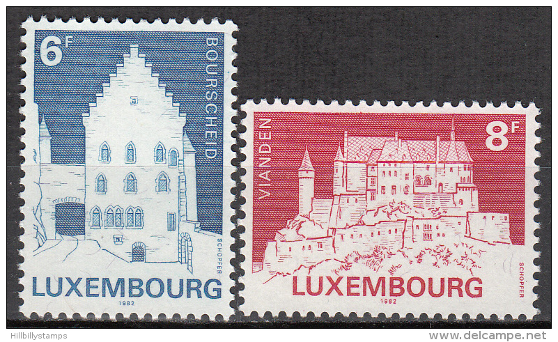 Luxembourg     Scott No   678-79     Mnh     Year   1982 - Oblitérés
