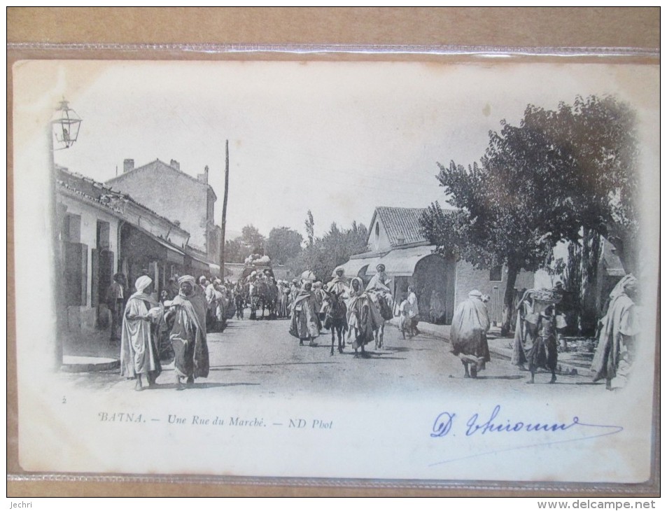 BATNA UNE RUE DU MARCHE  DOS 1900 - Batna