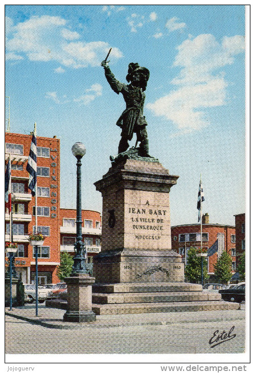 Dunkerque Statue De Jean Bart ... (La Voix Du Nord , Banque Société Générale ... - Dunkerque