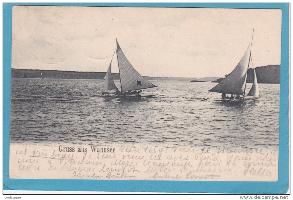 GRUSS  AUS   WANNSEE    (  Avec  Voiliers ) - Wannsee