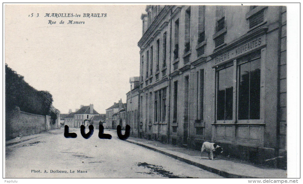 DEPT 72 : Marolles Les Braults , Rue De Mamers ( Draperie Nouveautés , Magasin ) - Marolles