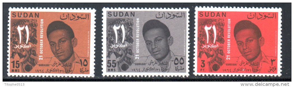 SOUDAN. N°186-8 De 1966. Révolution Du 21 Octobre. - Sudan (1954-...)