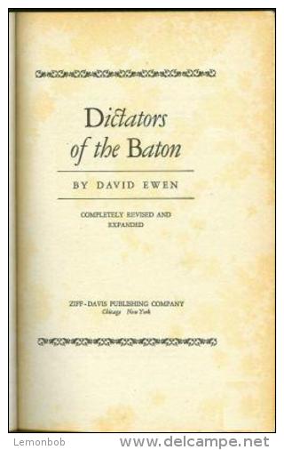 Dictators Of The Baton By David Ewen - 1900-1949