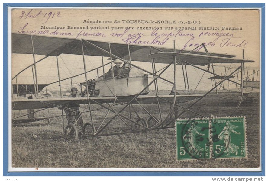 78 - TOUSSUS Le NOBLE --  Aérodrome - Monsieur Bernard Partant Pour Une Excursion...... - Toussus Le Noble