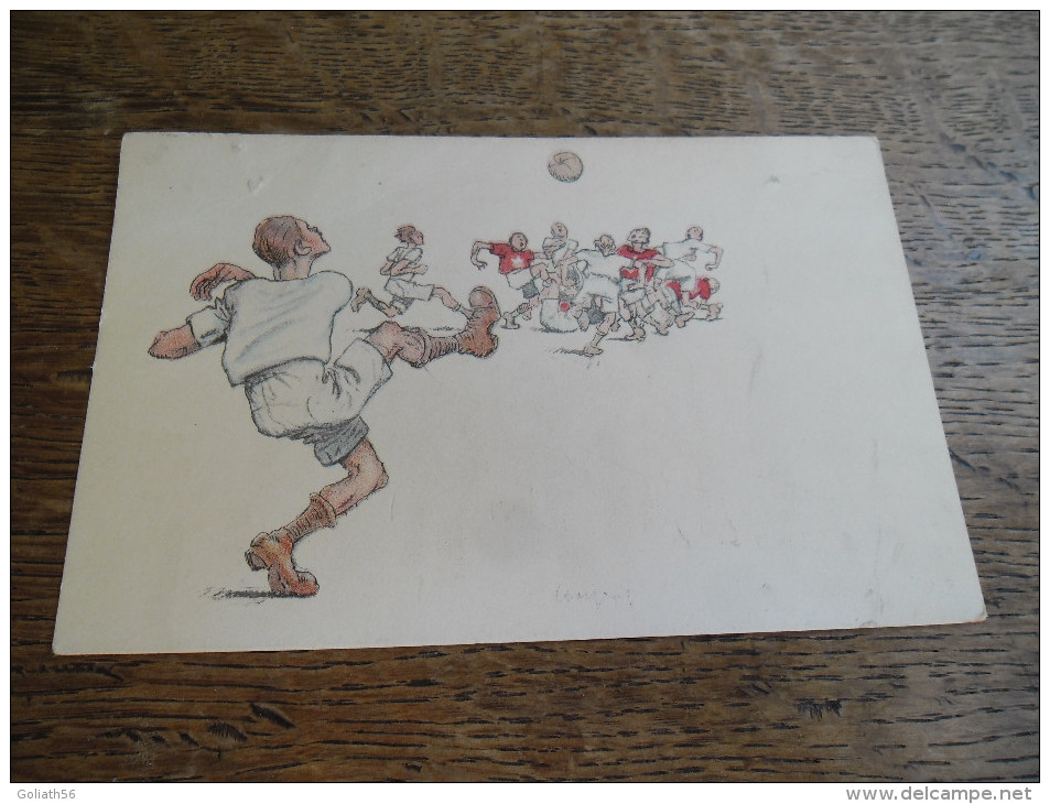 CPA Caricature Football, B.K.W.I 279 - 4, Illustrateur à Identifier - Autres & Non Classés