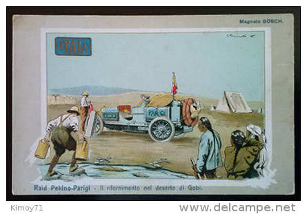 ITALA, Raid Pekino-Parigi, Il Rifornimento Nel Deserto Del Gobi - Illustratore Biscaretti - Pubblicitari