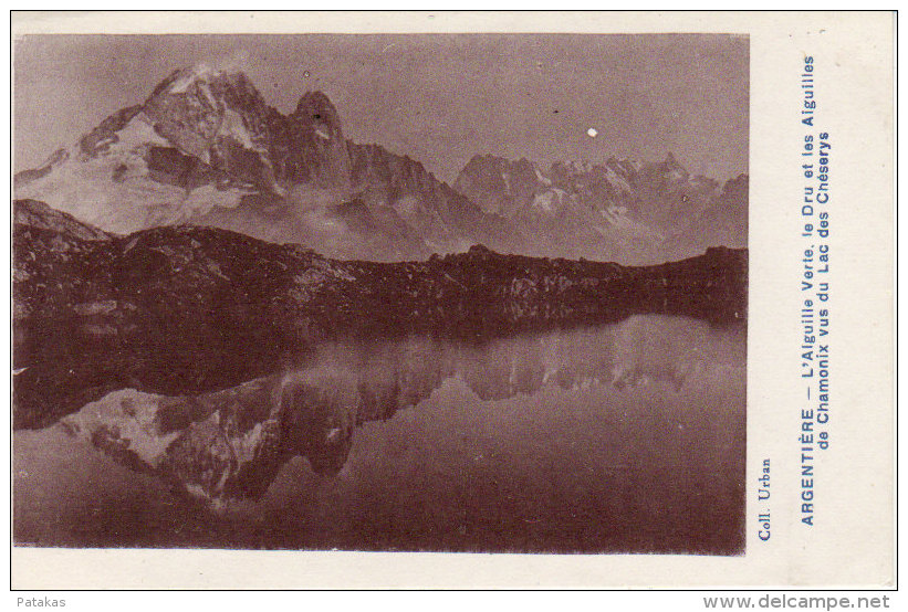 Argentière - L´aiguille Verte, Le Dru Et Les Aiguilles De Chamonix Vus Du Lac Des Chéserys - (a2952) - L'Argentiere La Besse