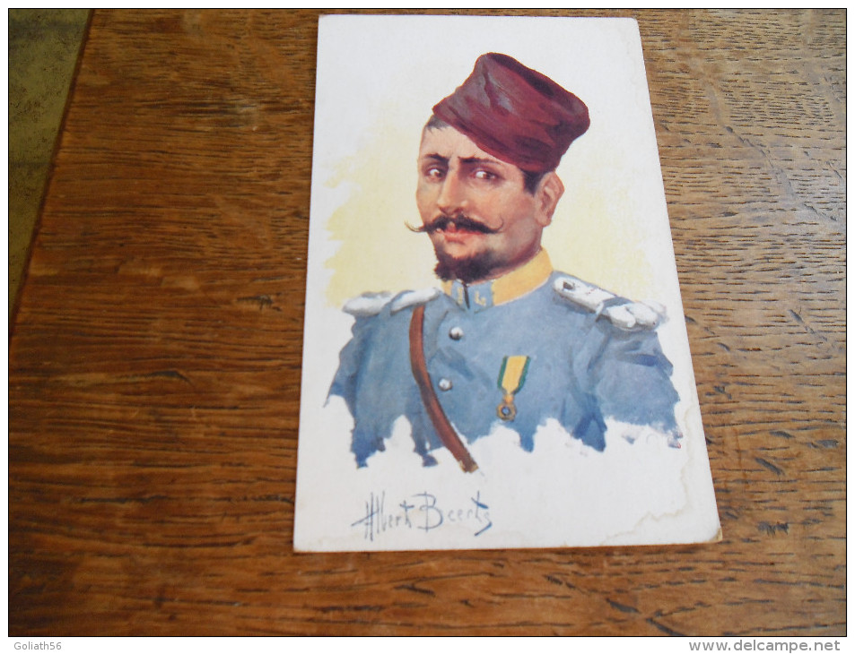 CPA Illustrateur Albert Beerts , Militaire Avec Décoration - Beerts, Albert