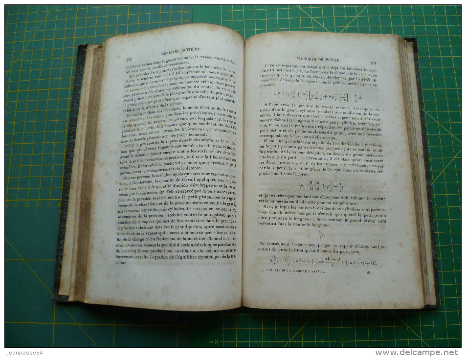 Théorie De La Machine à Vapeur. Une Grande Planche Dépliante. Edition De 1839 - Autres & Non Classés