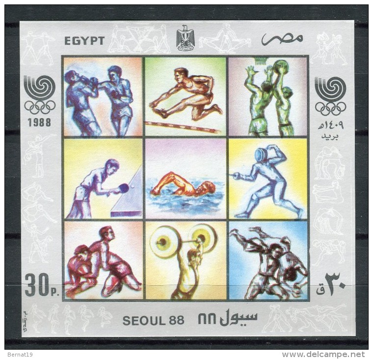 Egipto 1988. Yvert Block 46 ** MNH. - Posta Aerea