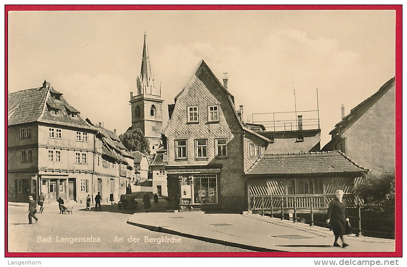 Foto-AK ´Bad Langensalza' Bergkirche ~ 1957 - Bad Langensalza