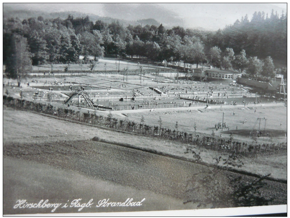 * HIRSCHBERG / JELENIA GORA * STRANDBAD * AK KLEINFORMAT * - Polonia