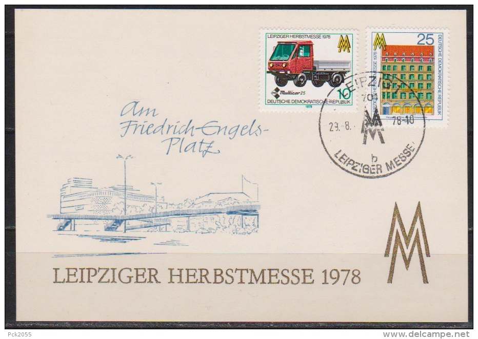 DDR FDC 1978 Nr.2353 - 2354 Leipziger Herbstmesse (d 3004 ) - Sonstige & Ohne Zuordnung
