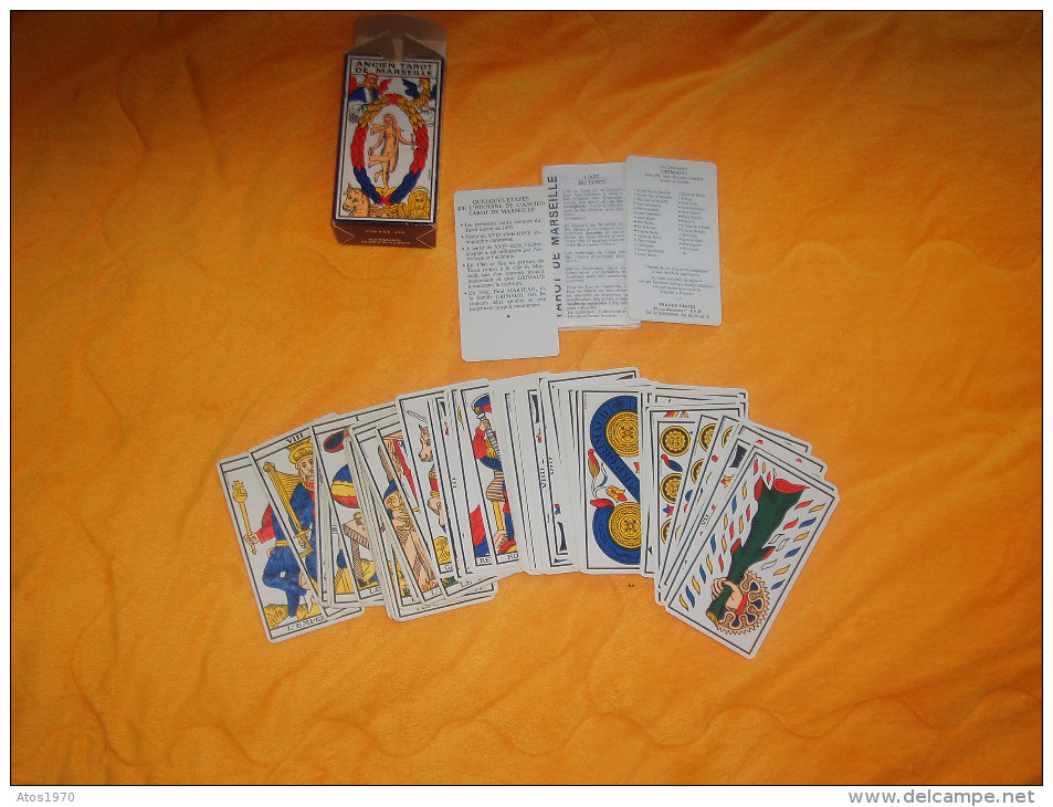 COMPLET ANCIEN TAROT DE MARSEILLE. / CARTOMANCIE GRIMAUD REF. 394403. - Tarots