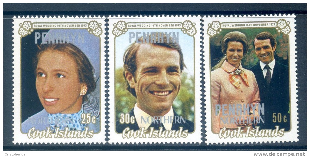 Penrhyn 1973 Royal Wedding Set MNH - Penrhyn