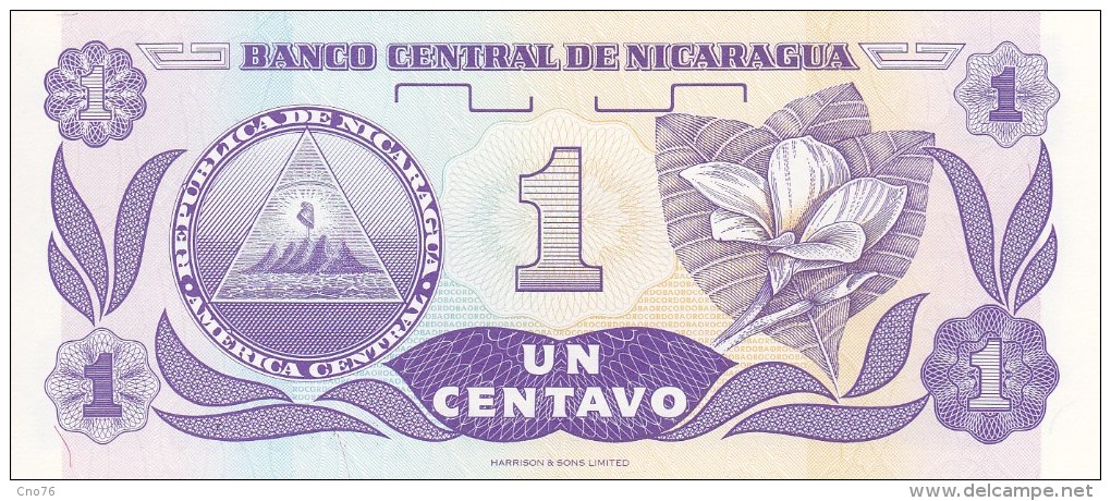 Lot De 3 Billets Nicaragua 1, 2 Et 5 Centimes - Nicaragua