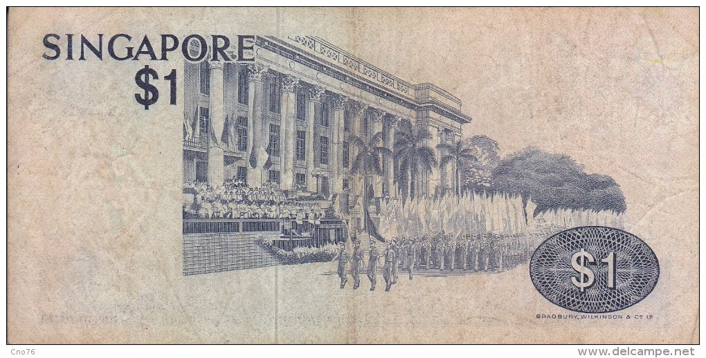 Billet Singapour 1 Dollar - Singapur