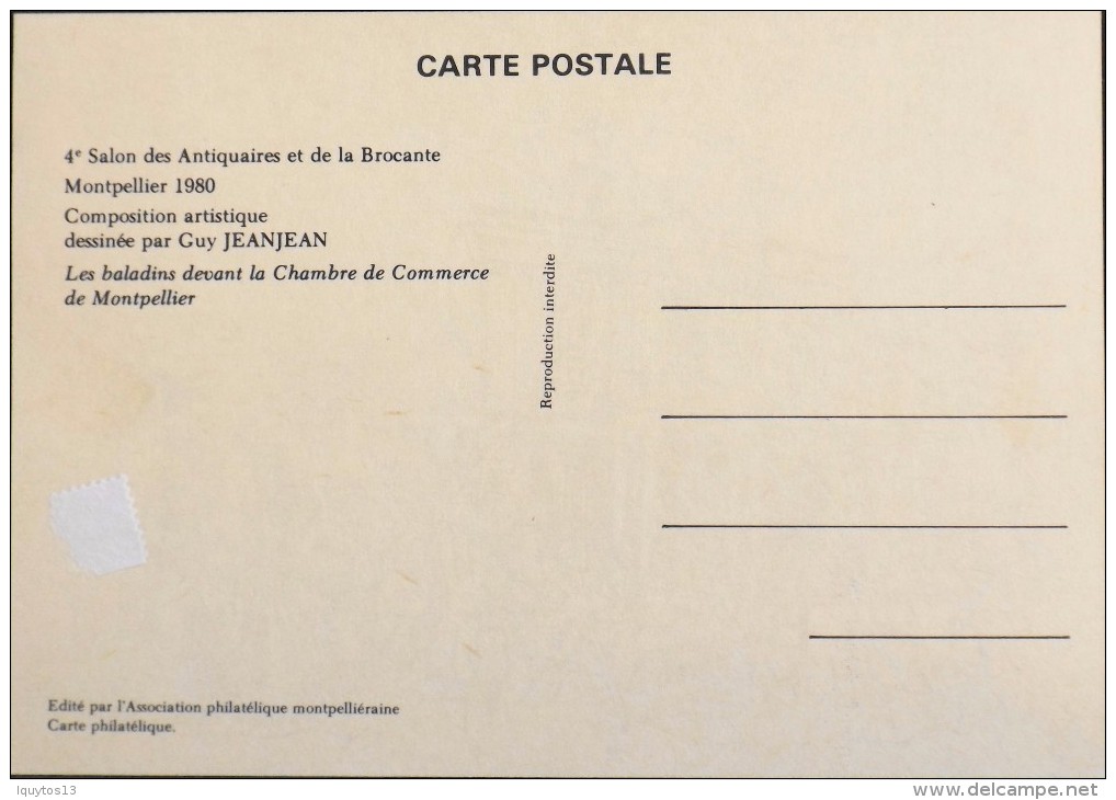 FRANCE 1980 - 4e Salon Antiquaires Brocanteurs - Monpellier Le 25 & 26 Avril 1980 - Parfait Etat -. - Kermissen