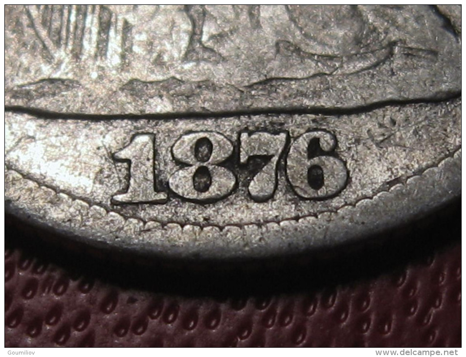 USA - One Dime 1876 CC 1034 - 1837-1891: Seated Liberty