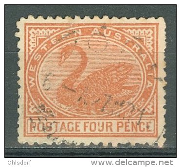 AUSTRALIA - WESTERN AUSTRALIA 1905-12: SG 142 / YT 73, O - FREE SHIPPING ABOVE 10 EURO - Gebruikt