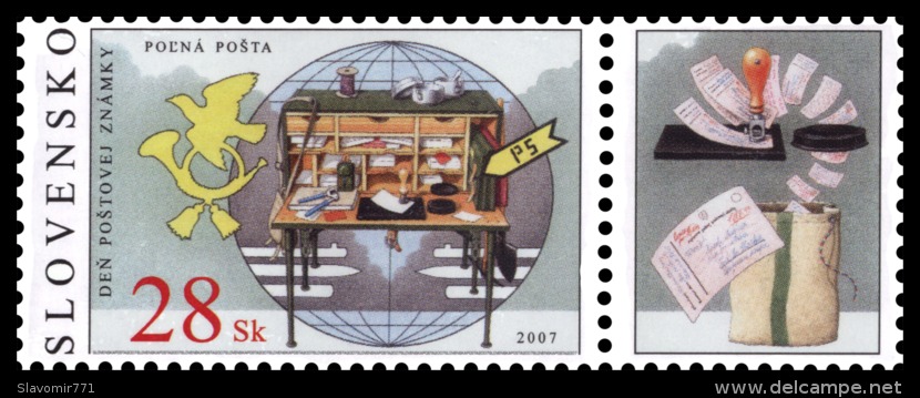 Slovakia 2007 **  Postage Stamp Day - Field Post  ** Michel SK 571  ** MNH Slowakei - Ungebraucht