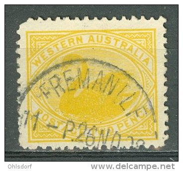 AUSTRALIA - WESTERN AUSTRALIA 1905-12: SG 140 / YT 71, O - FREE SHIPPING ABOVE 10 EURO - Used Stamps